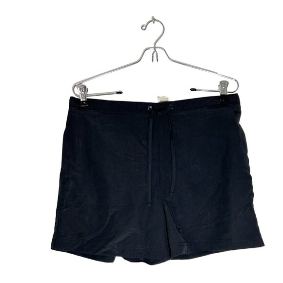 L.L. Bean SunSmart Women's Swim Outdoor Front Tie Shorts in Black - Sz S - NWT - Picture 1 of 5